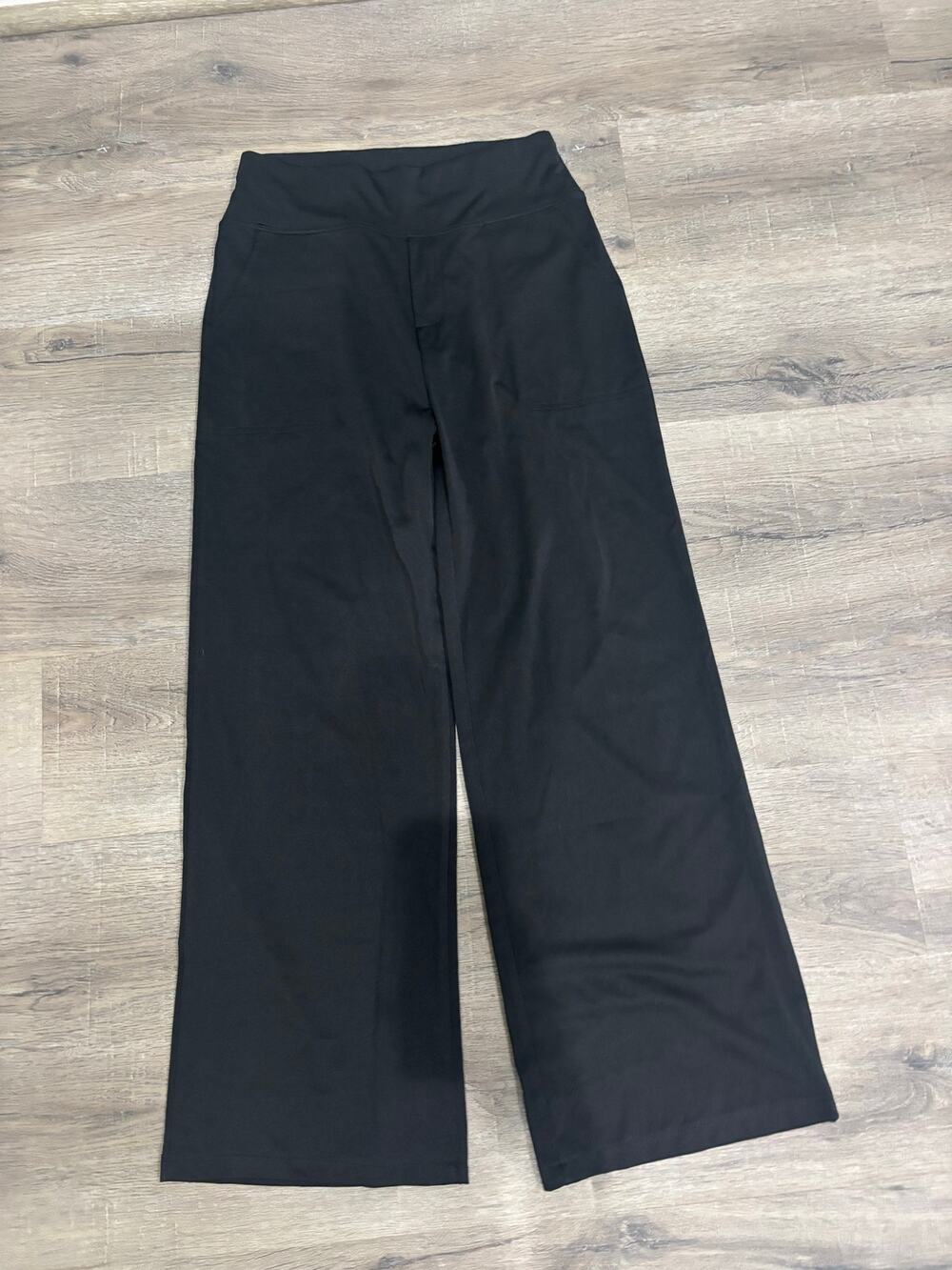 Black pull up slacks